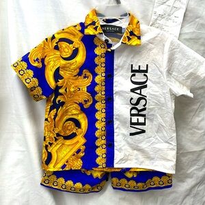 NEW!!! Versace toddler short set boys sz 24 mos